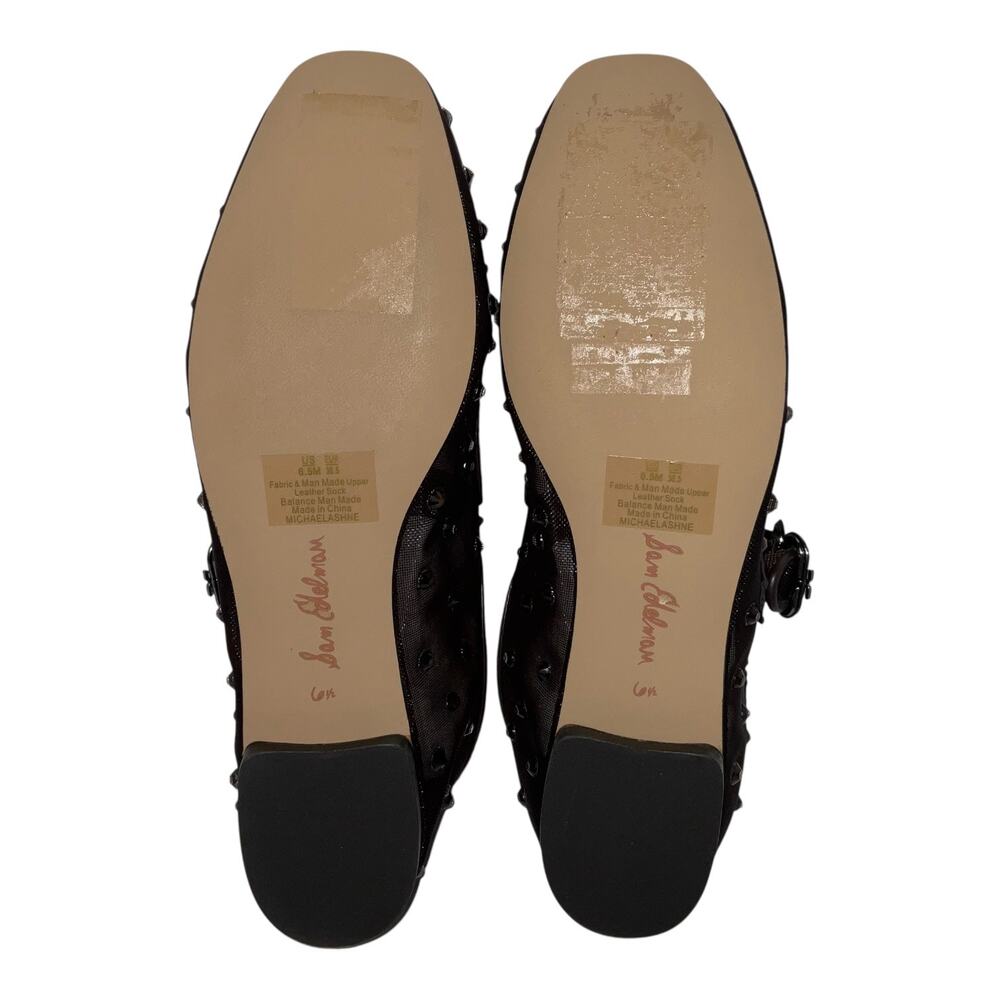 Sam Edelman Women's Michaela Shine Mary Jane Ballet Flats Cafe Noir Size 6 1/2 - Picture 5 of 5